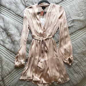 REVOLVE Satin Wrap Dress